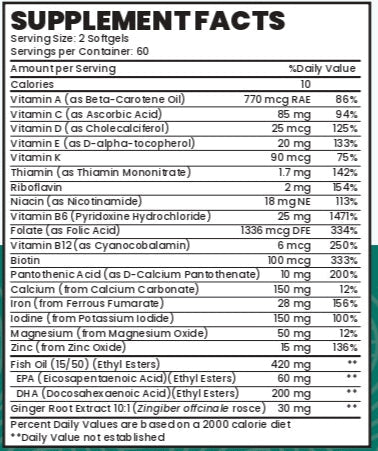 Essential Prenatal Vitamin (3 Pack) 6 Month Supply